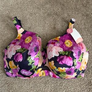 Floral Print Women's Bra 44H NWT Cacique
